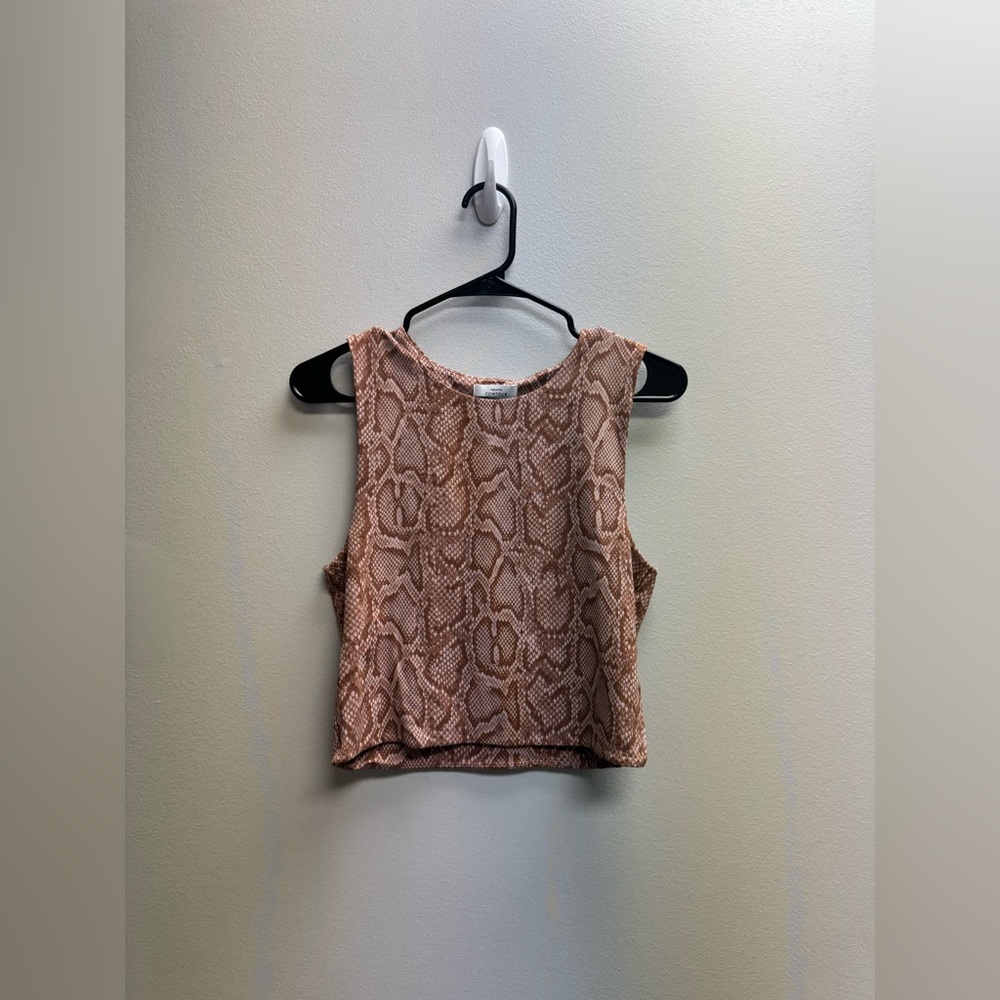Babaton Contour Brown Patterned Top - image 2